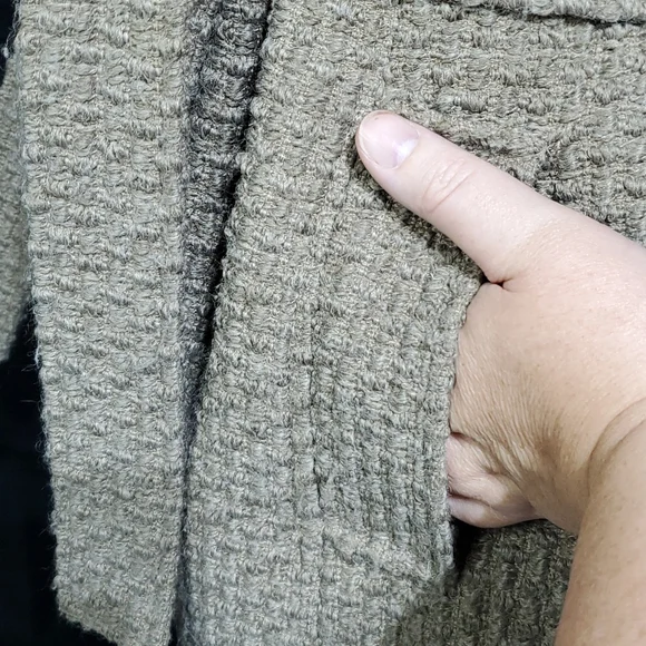 CK wool blend textured belted peacoat - Picture 6 of 9